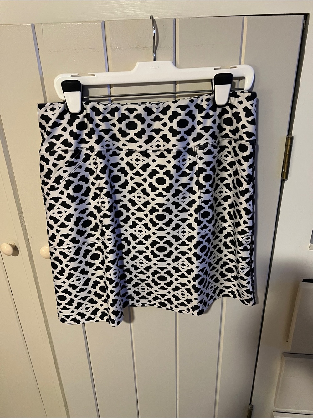 Black & White Geometric Skort